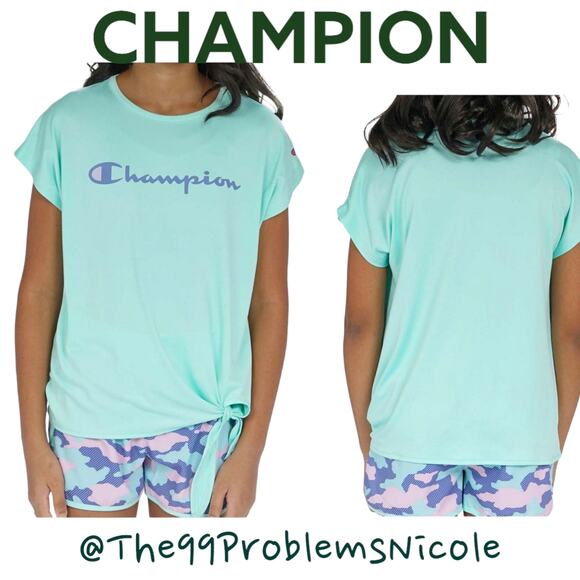Girls Champion Activewear Pastel Tops - Picture 2 of 8